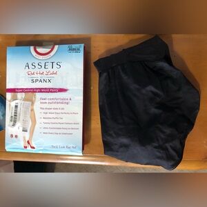 NWT 2 Pairs of SPANX Assets High Waist Shaper & Panty Black & Barest Sz. 6